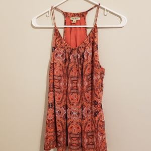 Lucky Brand Print Top Size Medium